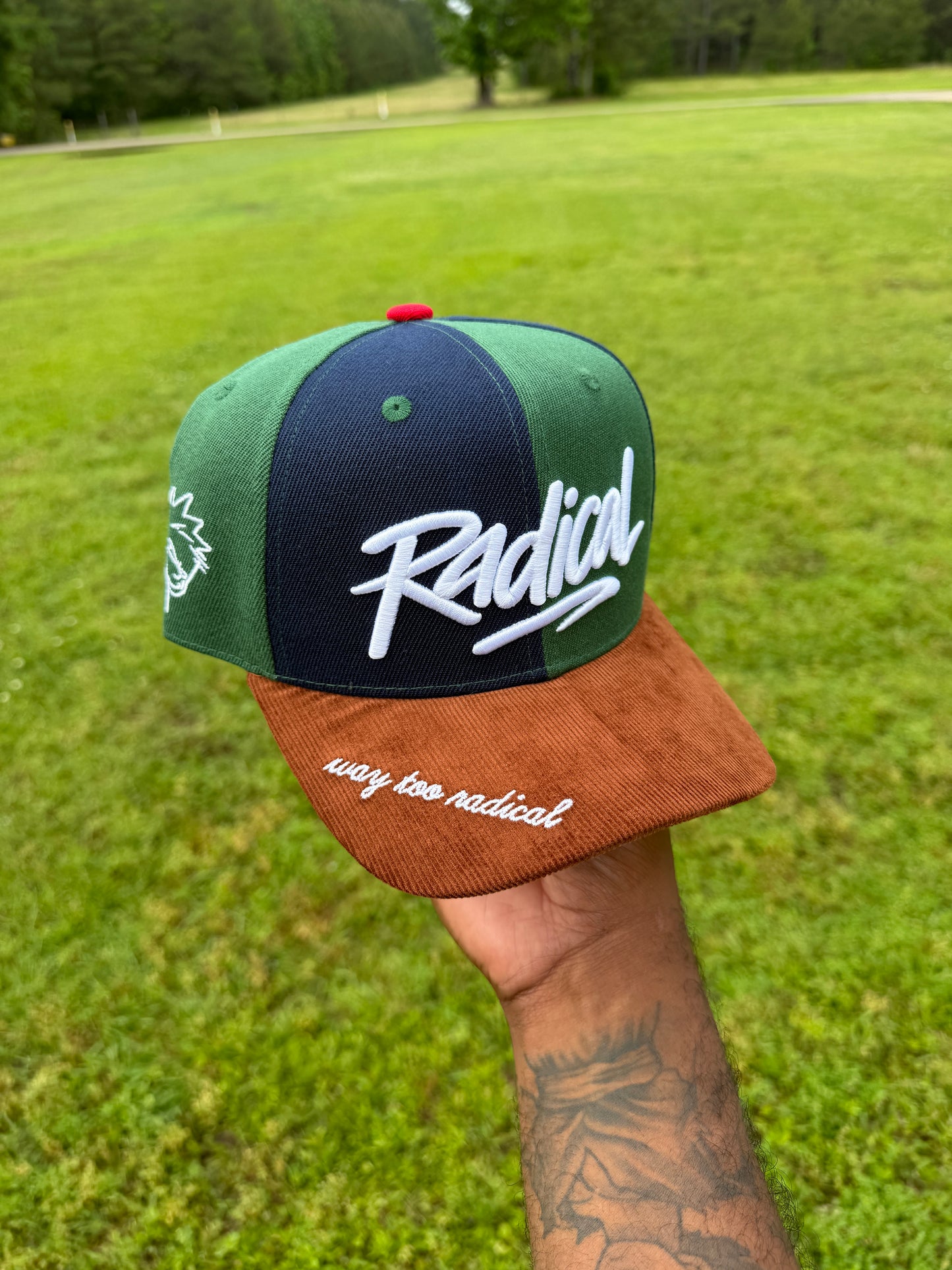 Green and Navy Radical Hat
