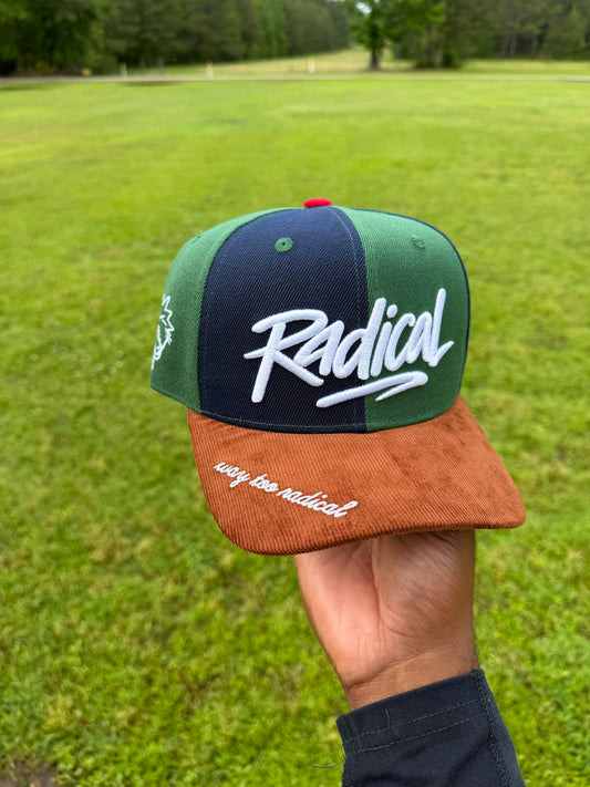 Green and Navy Radical Hat